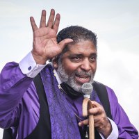 Reverend Dr. William Barber II.  speaking