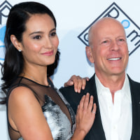 Emma Heming and Bruce Willis attend the 2017 Room To Grow Spring Benefit at Guastavino's on April 5, 2017 in New York City.