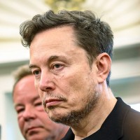 Elon Musk in the Oval Office.