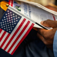 Immigrants Sworn In As U.S. Citizens In New York City