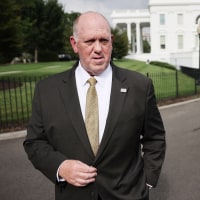  Tom Homan talks with reporters 