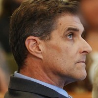 Defendant Dan Serafini listens as a guilty verdict is delivered on July 14, 2025 