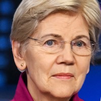 Senator Elizabeth Warren and President Donald Trump.