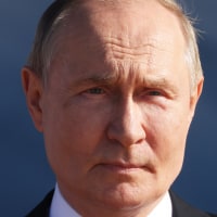 Russian President Vladimir Putin; U.S. President Donald Trump.