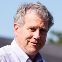 Sherrod Brown smiling.
