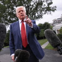 President Trump Travels To Bedminster For The Weekend