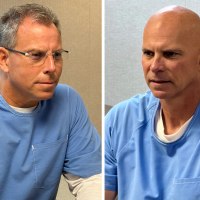 Erik and Lyle Menendez at their parole board appearances last week.