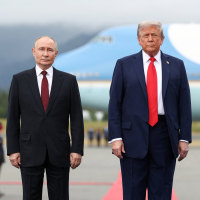 U.S. President Trump meets with Russian President Putin in Alaska