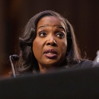 Lisa Cook during a Senate Banking Committee hearing on June 21, 2023.