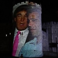 Image of Trump and Epstein on Windsor Castle walls