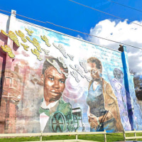 Eric Okdeh's mural "Forgiveness."