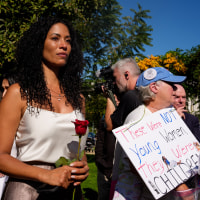 Image: Rally Held Outside U.S. Capitol In Solidarity With Epstein Victims