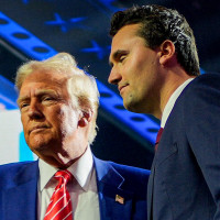 Donald Trump and Charlie Kirk.