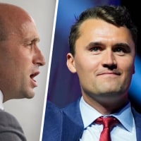 White House Deputy Chief of Staff Stephen Miller; Charlie Kirk.
