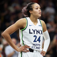 Napheesa Collier on the court