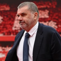 Ange Postecoglou manages Tottenham Hotspur during the Premier League match between Nottingham Forest and Tottenham Hotspur at the City Ground in Nottingham, England, on December 26, 2024. (Photo by MI News/NurPhoto via Getty Images)