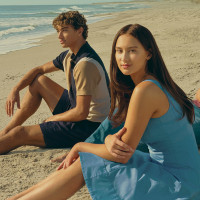 Christopher Briney, Lola Tung, and Gavin Casalegno in "The Summer I Turned Pretty."