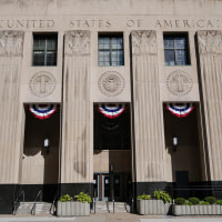The exterior of the U.S. District Court building