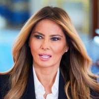 US first lady Melania Trump in the White House.