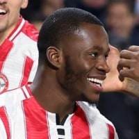 BRENTFORD, ENGLAND - OCTOBER 25: Dango Ouattara of Brentford celebrates after scoring a goal to make it 1-0 during the Premier League match between Brentford and Liverpool at Gtech Community Stadium on October 25, 2025 in Brentford, England. (Photo by Catherine Ivill - AMA/Getty Images)