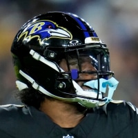 BALTIMORE, MARYLAND - SEPTEMBER 22: Lamar Jackson #8 of the Baltimore Ravens passes the ball during the second half of the NFL 2025 game against the Detroit Lions at M&T Bank Stadium on September 22, 2025 in Baltimore, Maryland. (Photo by Jess Rapfogel/Getty Images)