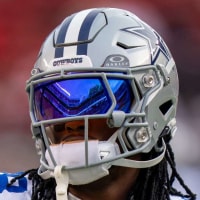 Oct 27, 2024; Santa Clara, California, USA;  Dallas Cowboys wide receiver CeeDee Lamb (88) during warmups before the start of the game against the San Francisco 49ers  at Levi's Stadium. Mandatory Credit: Neville E. Guard-Imagn Images