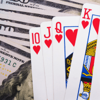 Royal Flash in hand, poker game