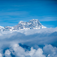 View Of The Himalayan Mountain Range