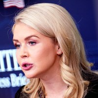 White House press secretary Karoline Leavitt in the Brady Press Briefing Room at the White House.