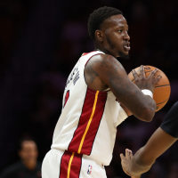 MIAMI, FLORIDA - OCTOBER 17: Terry Rozier #2 of the Miami Heat looks to pass during the second half in a preseason game against the Memphis Grizzlies at Kaseya Center on October 17, 2025 in Miami, Florida. NOTE TO USER: User expressly acknowledges and agrees that, by downloading and/or using this Photograph, user is consenting to the terms and conditions of the Getty Images License Agreement (Photo by Tomas Diniz Santos/Getty Images)