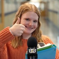 High schoolers share the good things that happened to them that day. 