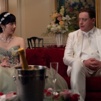 Misato Morita and Brendan Fraser in "Rental Family."