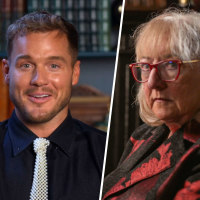 Colton Underwood, Donna Kelce, and Lisa Rinna on "The Traitors."