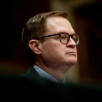 James O'Neill during a Senate Health, Education, Labor, and Pensions Committee confirmation hearing on Thursday, May 8. 