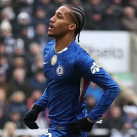 NEWCASTLE UPON TYNE, ENGLAND - DECEMBER 20: Joao Pedro of Chelsea celebrates scoring his team's second goal during the Premier League match between Newcastle United and Chelsea at St James' Park on December 20, 2025 in Newcastle upon Tyne, England. (Photo by George Wood/Getty Images)