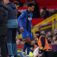 MANCHESTER, ENGLAND - DECEMBER 15: Tyler Adams of AFC Bournemouth is substituted due to injury during the Premier League match between Manchester United and Bournemouth at Old Trafford on December 15, 2025 in Manchester, England. (Photo by Carl Recine/Getty Images)