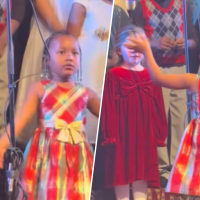 Nora Gros conducts during the Nashville Christ Church Christmas concert.