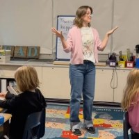 Dad Watches Daughter Teach Where He Works as a Janitor