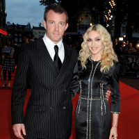 Guy Ritchie and Madonna at the world film premiere of "RocknRolla" at Odeon West End on Sept. 1, 2008 in London.