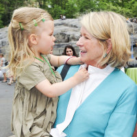 Martha Stewart in a 2014 photo with her granddaughter Jude in New York City.  