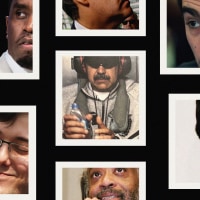 Photo illustration of Sean Combs, Nicolas Maduro, Martin Shkreli, Ghislaine Maxwell, Al Sharpton, and Luigi Mangione 