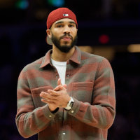 Nov 29, 2025; Minneapolis, Minnesota, USA; Boston Celtics forward Jayson Tatum (0) during the fourth quarter against the Minnesota Timberwolves at Target Center. Mandatory Credit: Matt Blewett-Imagn Images