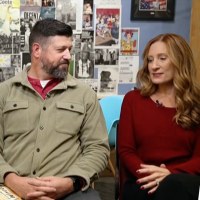Two couples who met through personal ads.