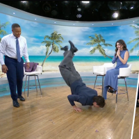 Craig Melvin attempts to do the worm on TODAY