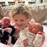 The Sterns couldn't decide which baby would receive their "special" baby name, so they let their toddler choose.