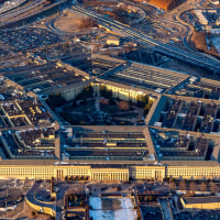 The Pentagon is seen from above.