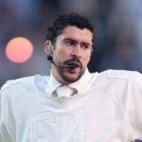 Bad Bunny performs at the Super Bowl LX Halftime Show