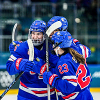 Megan Keller celebrates.