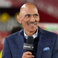 Oct 19, 2025; Santa Clara, California, USA; NBC Sports commentator Tony Dungy after the game between the San Francisco 49ers and the Atlanta Falcons at Levi's Stadium. Mandatory Credit: Darren Yamashita-Imagn Images