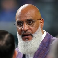 ARLINGTON, TEXAS - OCTOBER 27: Tony Clark, Executive Director of MLB Players Association, looks on prior to Game One of the World Series between the Arizona Diamondbacks and the Texas Rangers at Globe Life Field on October 27, 2023 in Arlington, Texas. (Photo by Stacy Revere/Getty Images)